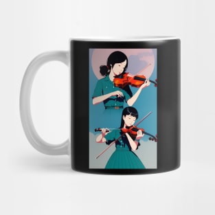 girl playing violin Mug